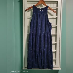 Old Navy Blue Tiered Ruffled Sundress